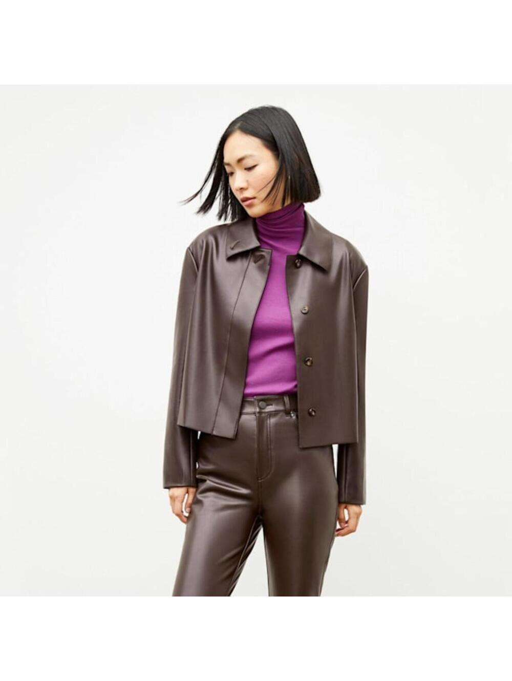 MM La Fleur Nicky Vegan Leather Jacket SMALL